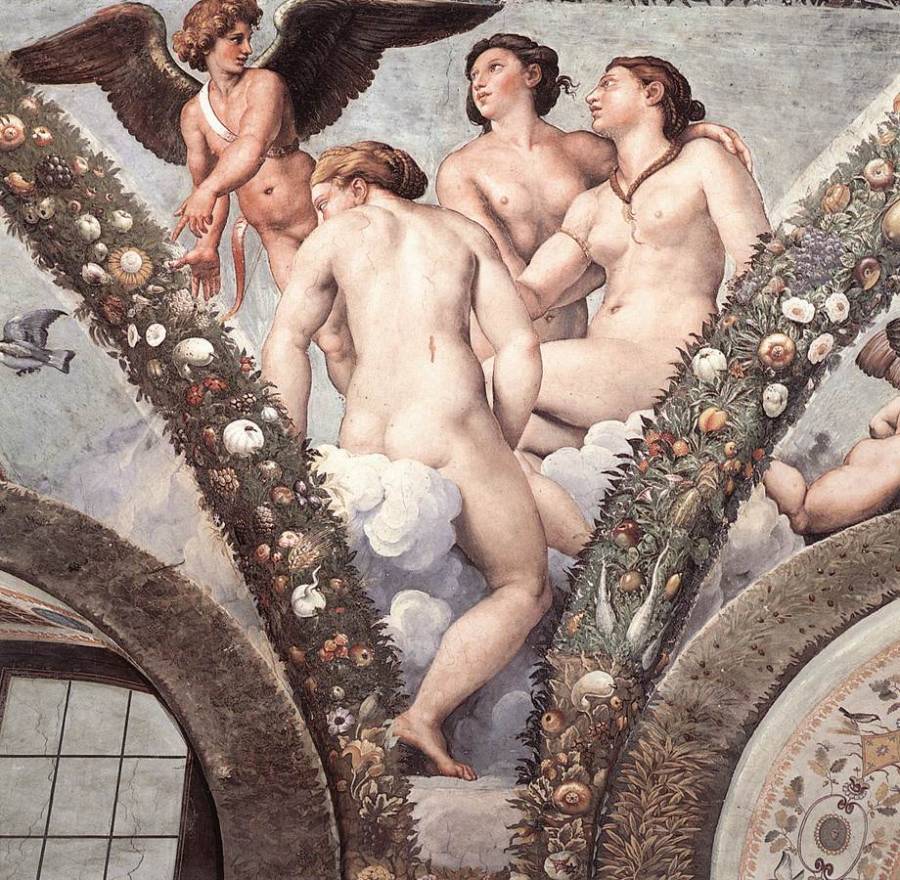 Raffaello - Cupidon et les trois Graces.jpg